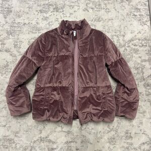 Purple velvet jacket